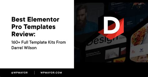 Best Elementor Pro Templates 160 Kits From Darrel Wilson