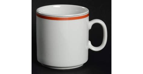 Bistrot Rust Orange Mug By Porcelaine D Auteuil Replacements Ltd