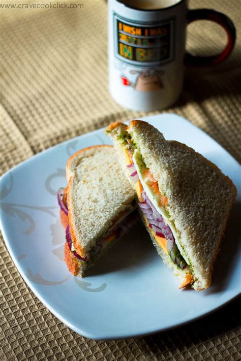 Veg Cheese Sandwich Recipe Crave Cook Click