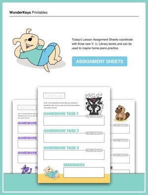 Lesson Assignment Sheets For Muttzart And More WunderKeys