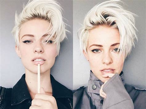 Image Result For Platinum Blonde Pixie Dark Roots Platinum Blonde