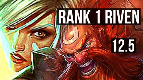 RIVEN Vs GRAGAS TOP Rank 1 Riven 1 8M Mastery 10 2 9 600 Games