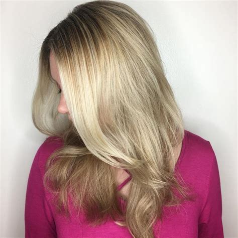 Shadow Root Blonde Highlights Lived In Color Aveda Tangerine Salon