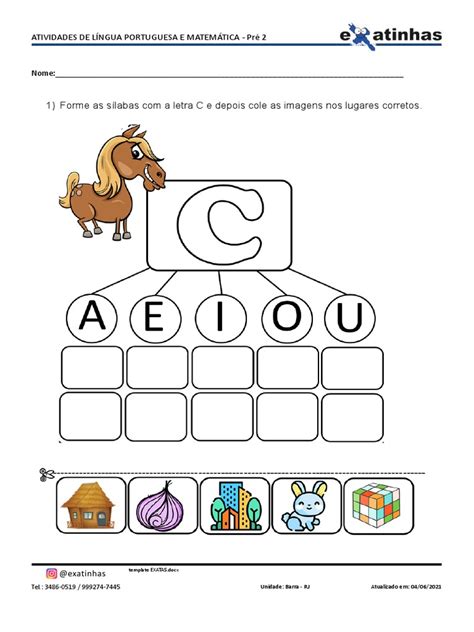 Atividades Pré 2 - 16 - 08 | PDF
