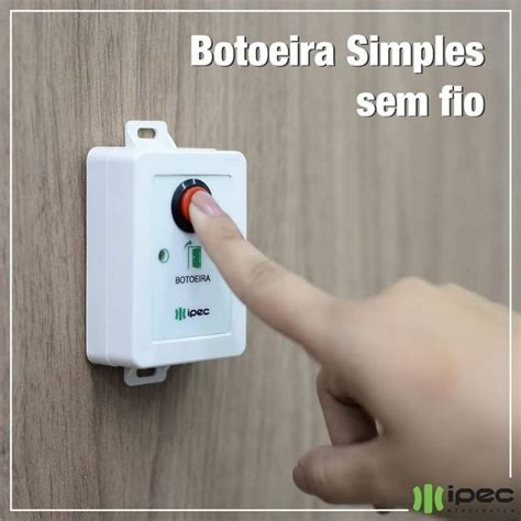 Botoeira Simples Sem Fio Branca Ipec Ventilanet Ventiladores