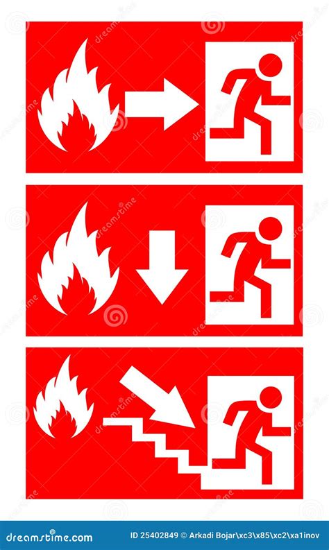 Signe De Danger D'incendie Images libres de droits - Image: 25402849