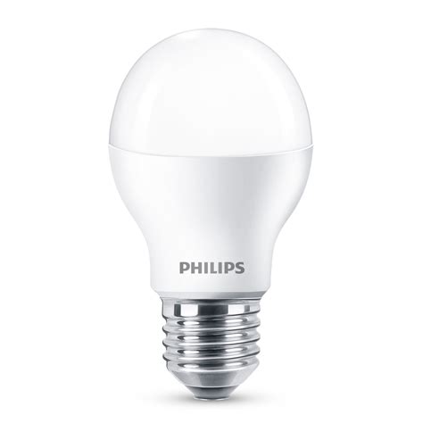 Philips 11w Cool Daylight A Shape Essentials Led E27 Globe 4 Pack