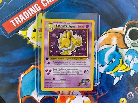 Sabrinas Hypno Ed Holo Vintage Gym Heroes Proxy Card In