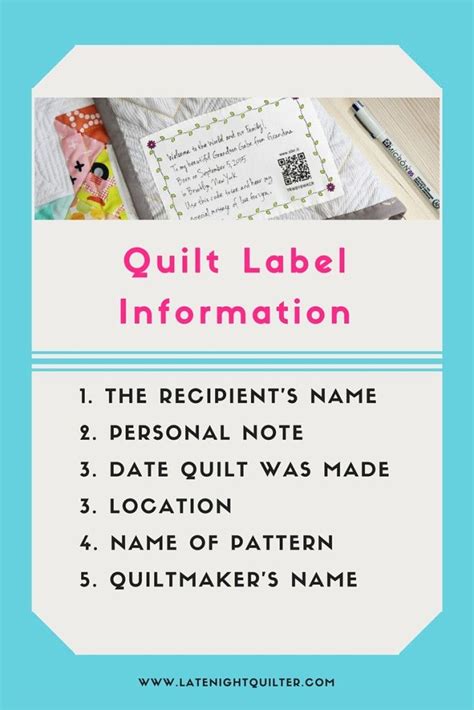 How To Label Your Quilt And Why We Should The Quilter S Planner Quilt Labels Sewing