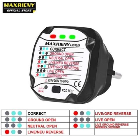 Mgt Multimetre Maxrieny Nouveau Testeur De Prise D Tecteur De