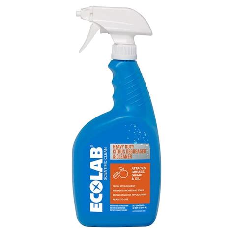 Ecolab 32 Fl Oz Heavy Duty Citrus Degreaser And Cleaner 7700444 The Home Depot