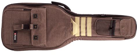 X Tone Deluxe Electric Bass Bag Nylon Brown Electric Bass Gig Bag