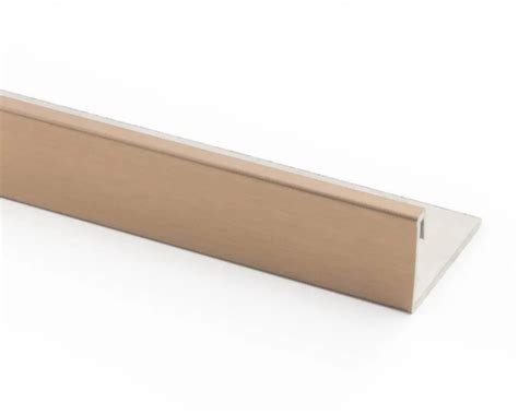 Vroma Brushed Rose Gold L Shape V Groove 2 5m Heavy Duty 304 Stainless Steel Tile Trims Vroma