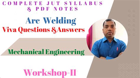 Arc Welding Welding Viva Questions Answers Workshop Youtube