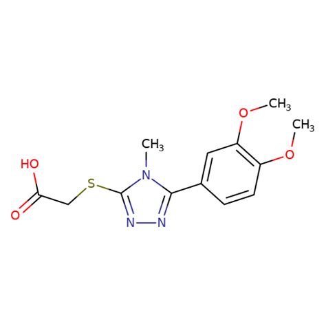 5 3 4 Dimethoxyphenyl 4 Methyl 4H 1 2 4 Triazol 3 Yl Thio Acetic