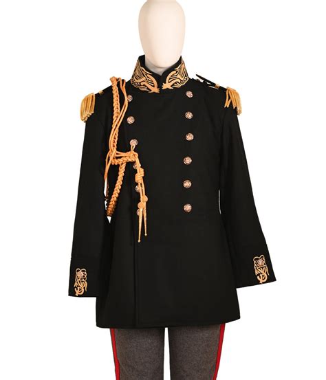 New Mens Black Military Uniforms Period British Jacket Coat