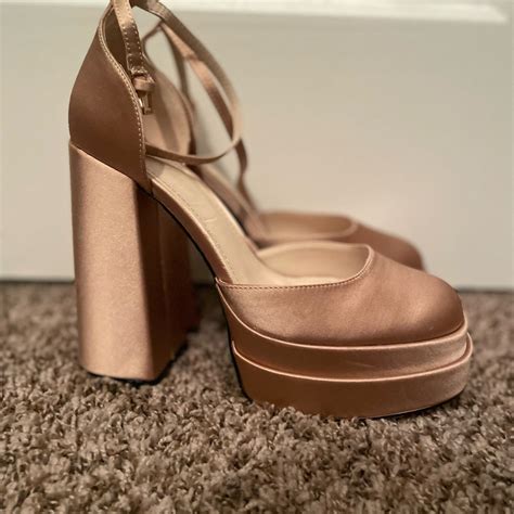 Platform Chunky High Block Heels Gem