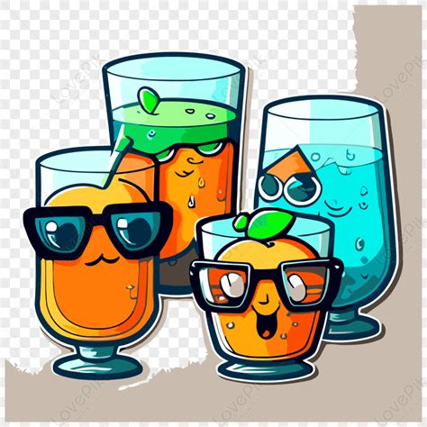 gambar gelas minum vektorstikerminumankartun png  gratis lovepik
