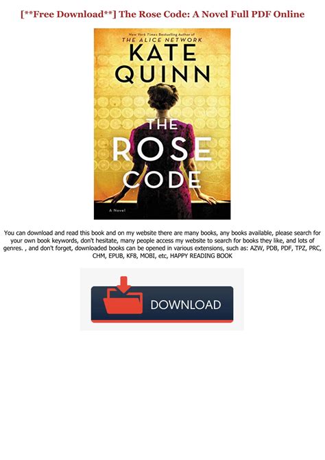 [GET] PDF The Rose Code: A Novel Full PDF by gallinamatgallinamat - Issuu