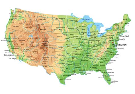 United States Map with Capitals Only Maps of 50 states of usa