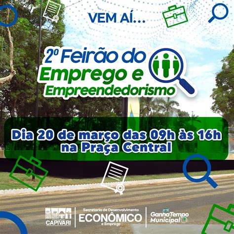 Segunda edição do Feirão do Emprego e Empreendedorismo acontece na