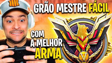 Usei a MELHOR ARMA para pegar GRÃO MESTRE Rápido no COD Mobile