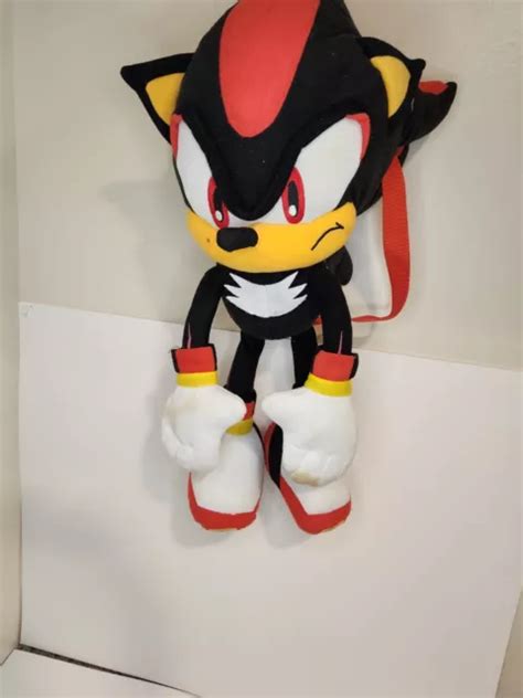 Jumbo Sonic The Hedgehog Shadow Plush Figure Stuffed Backpack Toy Gift