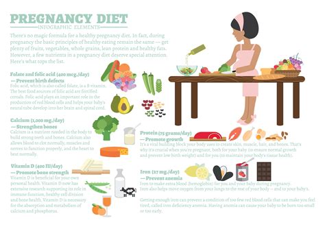 pregnancy diet infographic 622345 Vector Art at Vecteezy