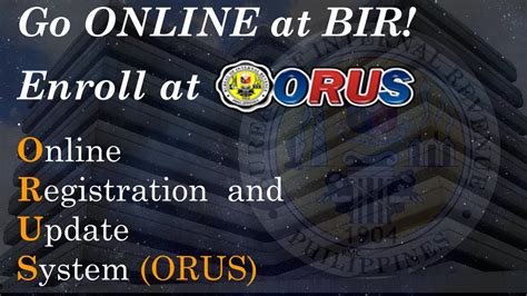 Bir Update Exploring Orus Online Registration Update System And