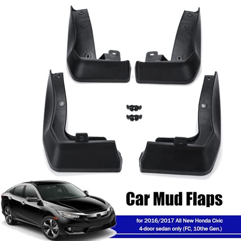 Frente Traseira Lama Retalhos Para Honda Civic Sedan 2016 2017 Para