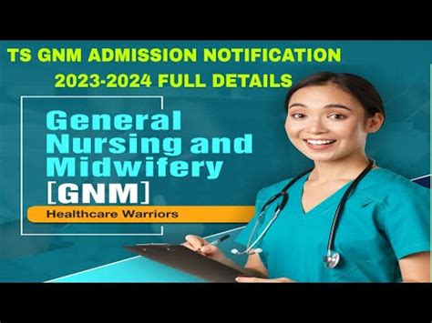 TS GNM ADMISSION 2023 2024 NOTIFICATION FULL DETAILS DME TELANGANA