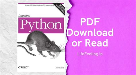 Learning Python 5th Edition By Mark Lutz Pdf Download Read Lifefeeling