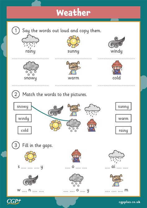 Vocabulary Activities Words Related To Weather Cefr Levels 7