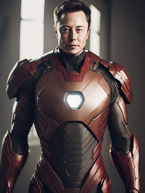 Premium Free ai Images | elon musk in the iron man suit from the marvel ...