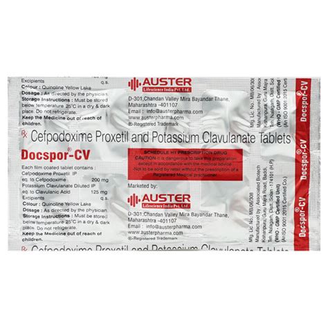 Buy DOCSPOR CV Tablet 10 S Online At Upto 25 OFF Netmeds