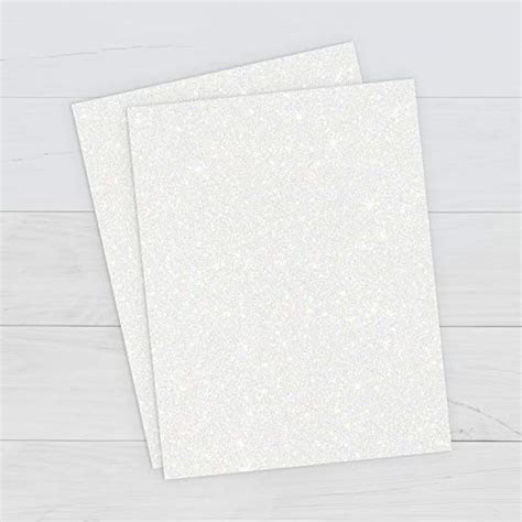 Printworks Printable White Glitter Cardstock Perfect For Holiday