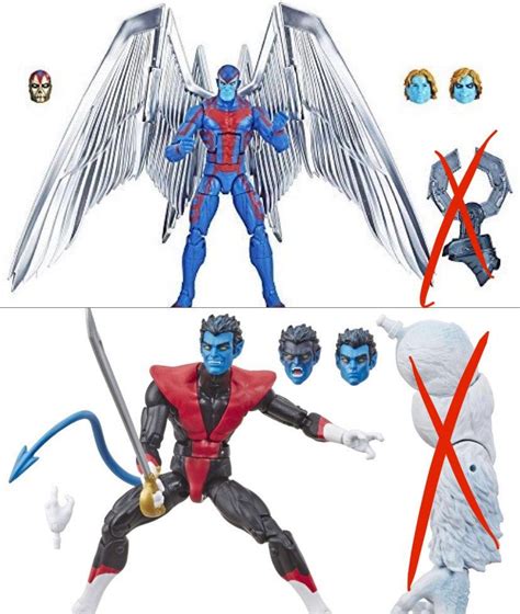 Marvel Legends Archangel And Nightcrawler X Men Uncanny X Force Set Angel