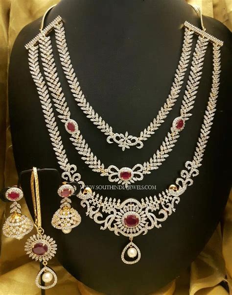 Imitation Ad Bridal Necklace Set South India Jewels