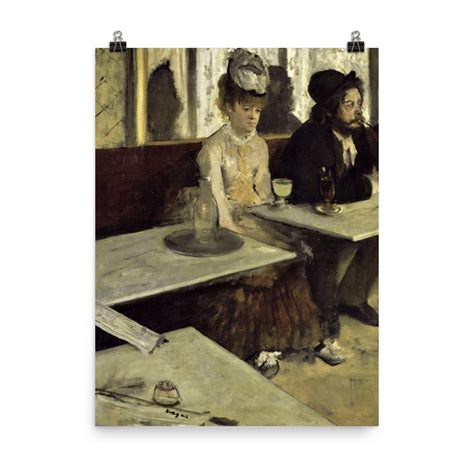 The Absinthe Drinker By Edgar Degas Poster Print Etsy