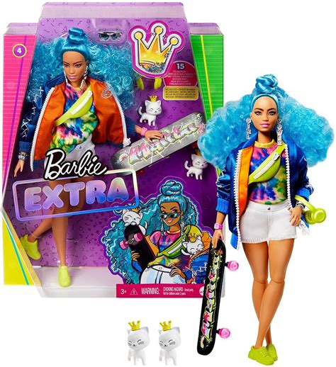 Barbie Cabelo Azul Extra Encaracolado — Dondino