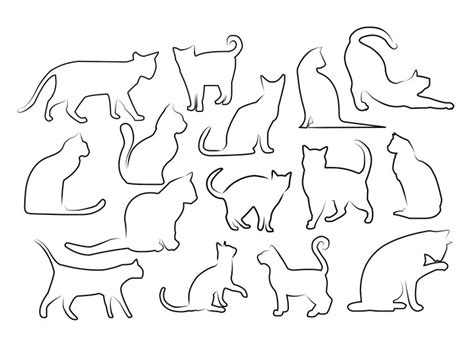 premium vector set  cat  design