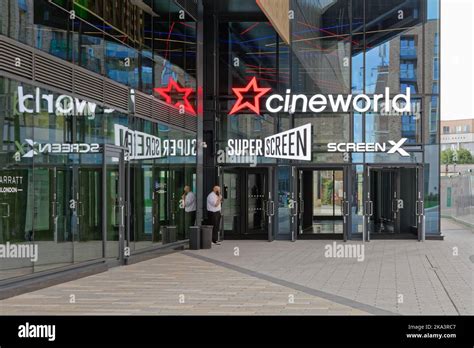 The entrance to Cineworld cinema complex in Hounslow West London ...