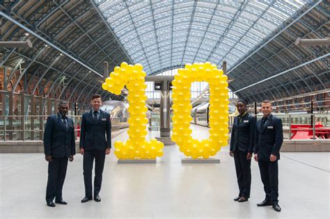 eurostar celebrates  years  st pancras international global