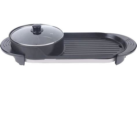 Hot Pot Bbq 2 En 1 Grill Électrique Portatif Gril Électrique