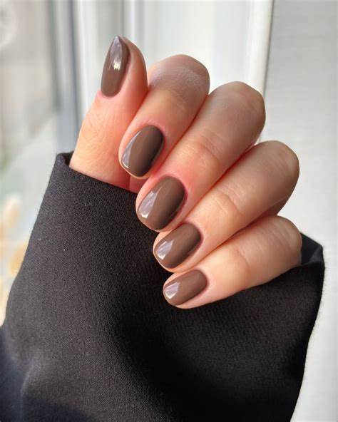 Unhas Marrom Claro - 37 Ideias de Unha em Gel Marrom Claro para Você se Inspirar