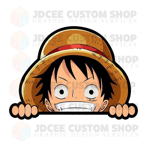 PEEKER STICKERS One Piece Luffy Sanji Zoro Nami Usopp Chopper Robin