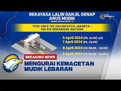 Breaking News Mengurai Kemacetan Mudik Lebaran Youtube