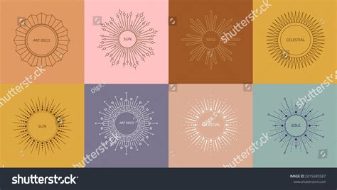 Art Deco Sunburst Images Stock Photos And Vectors Shutterstock