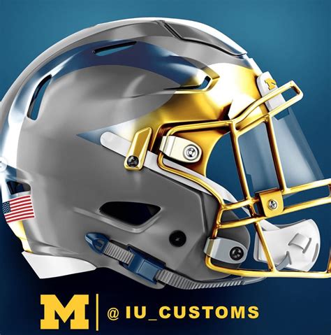 Concept Michigan Football helmets put modern twists on classic design ...