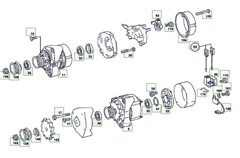 Схема генератора мерседес 210 фото